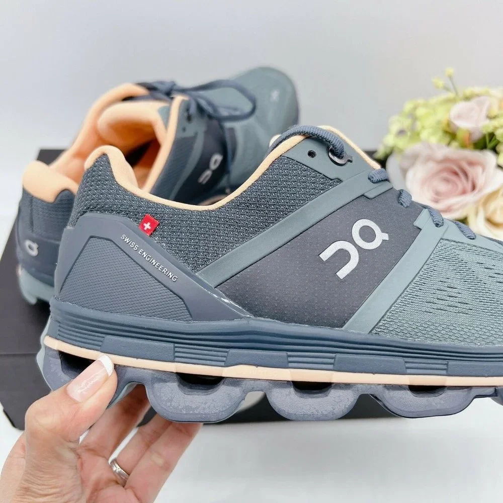 On Cloudace Womens Size US 11 Road Running Shoe Sea/Almond - Picture 5 of 9